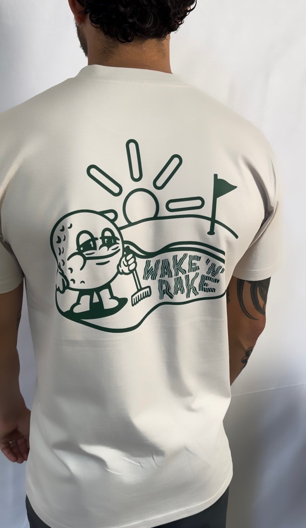 "Wake 'n' Rake" Featuring Topper Short Sleeved Tee