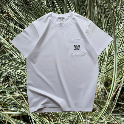 The Concrete Links Co Classics Pocket Tee - White.