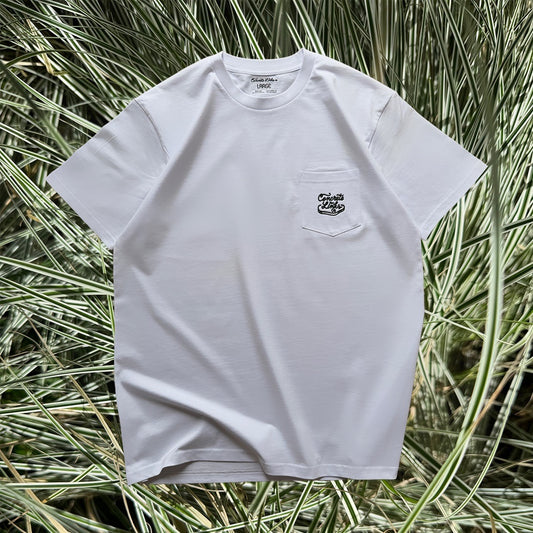 The Concrete Links Co Classics Pocket Tee - White.