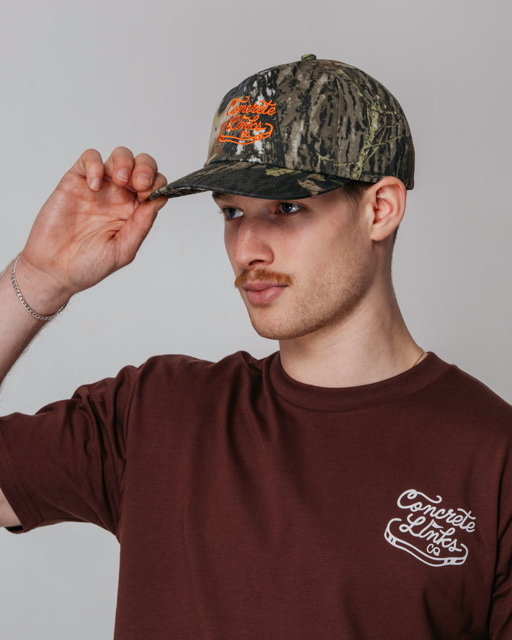 Original Script Cap in Tree Camo and Orange