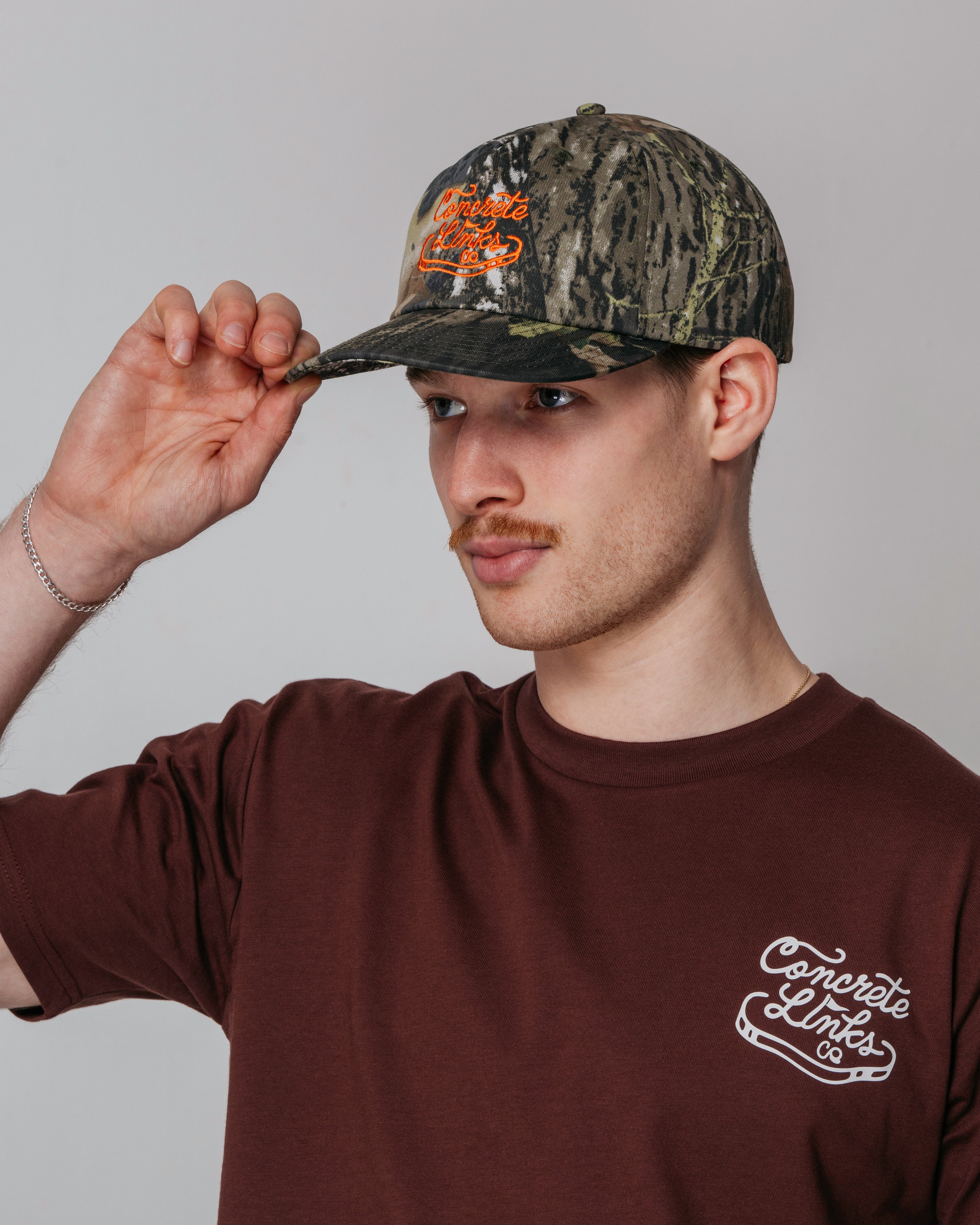 Original Script Cap in Tree Camo and Orange