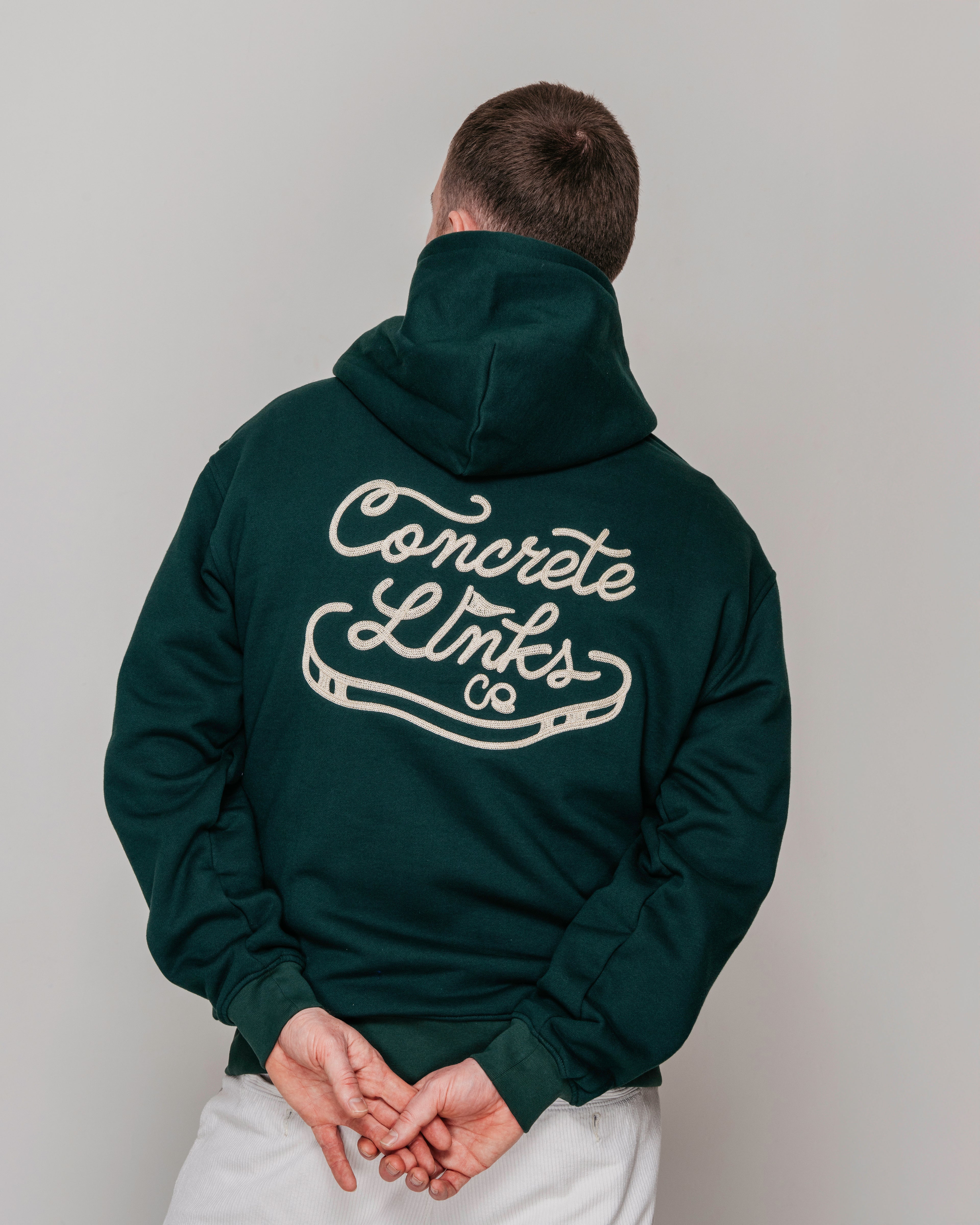 "For The Grind" Pine Green Hoodie