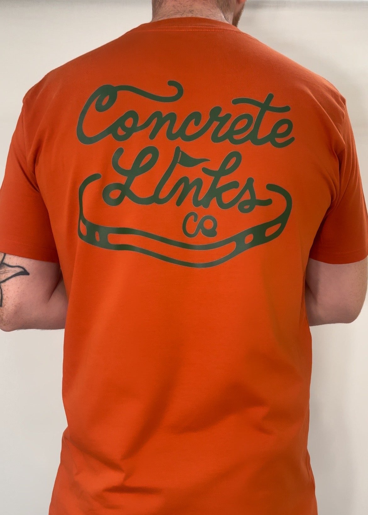 The Concrete Links Co 'Classic Logo' Tee - 'Pumpkin'