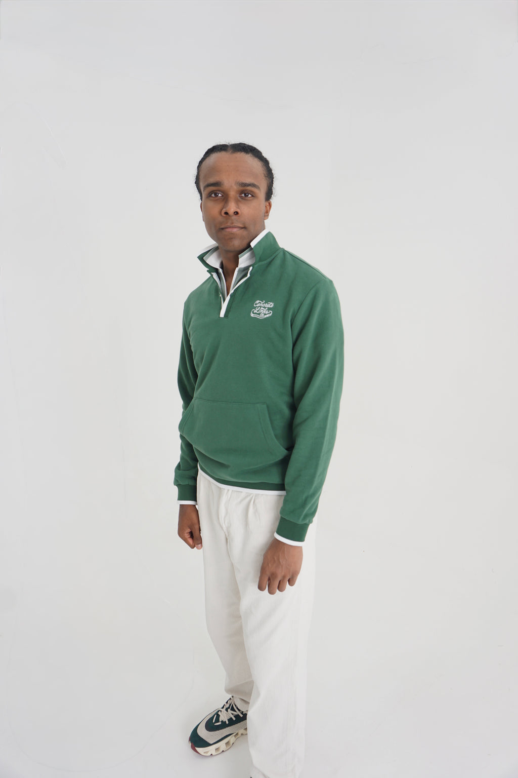 The Roamer Pullover - Pine Green