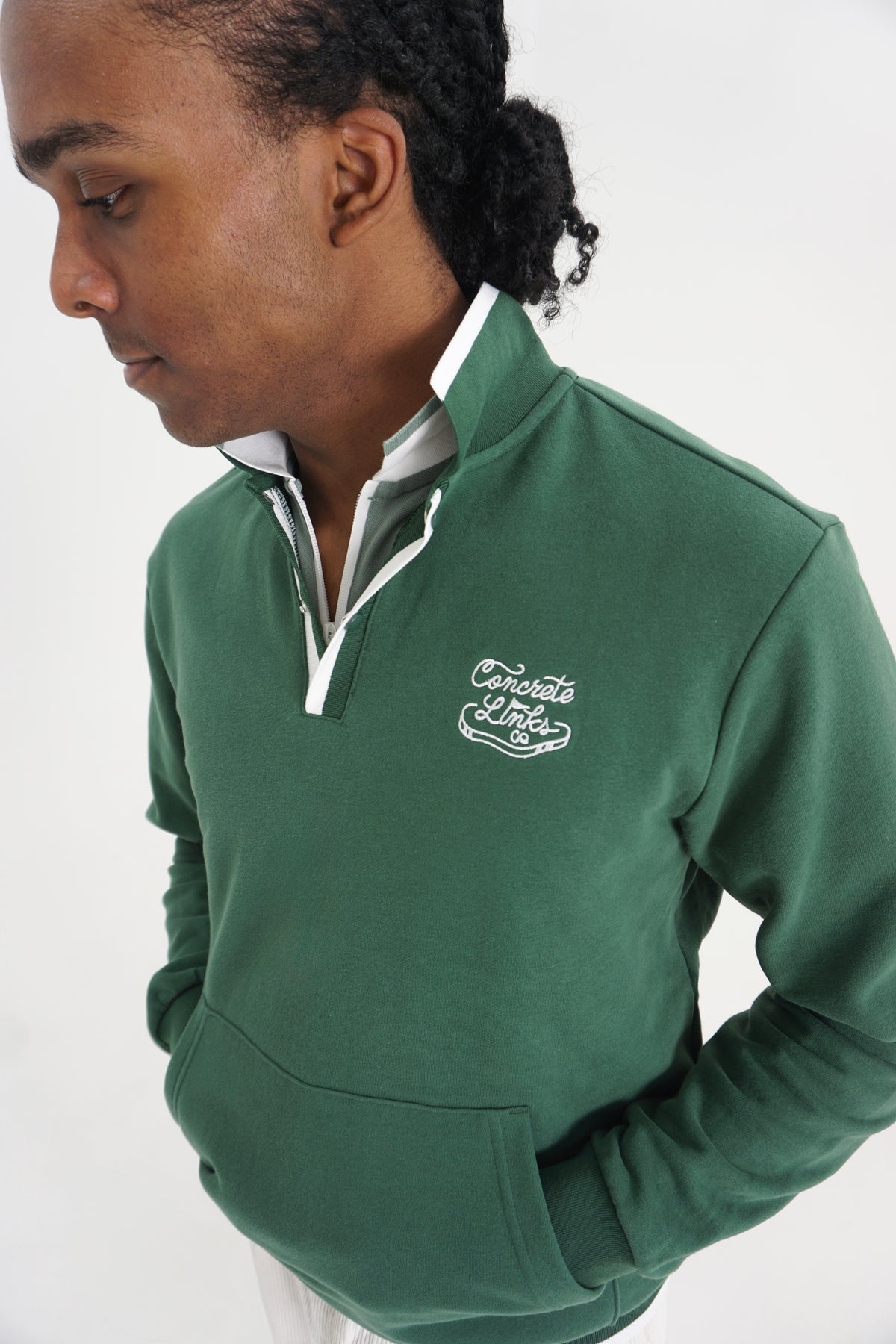The Roamer Pullover - Pine Green