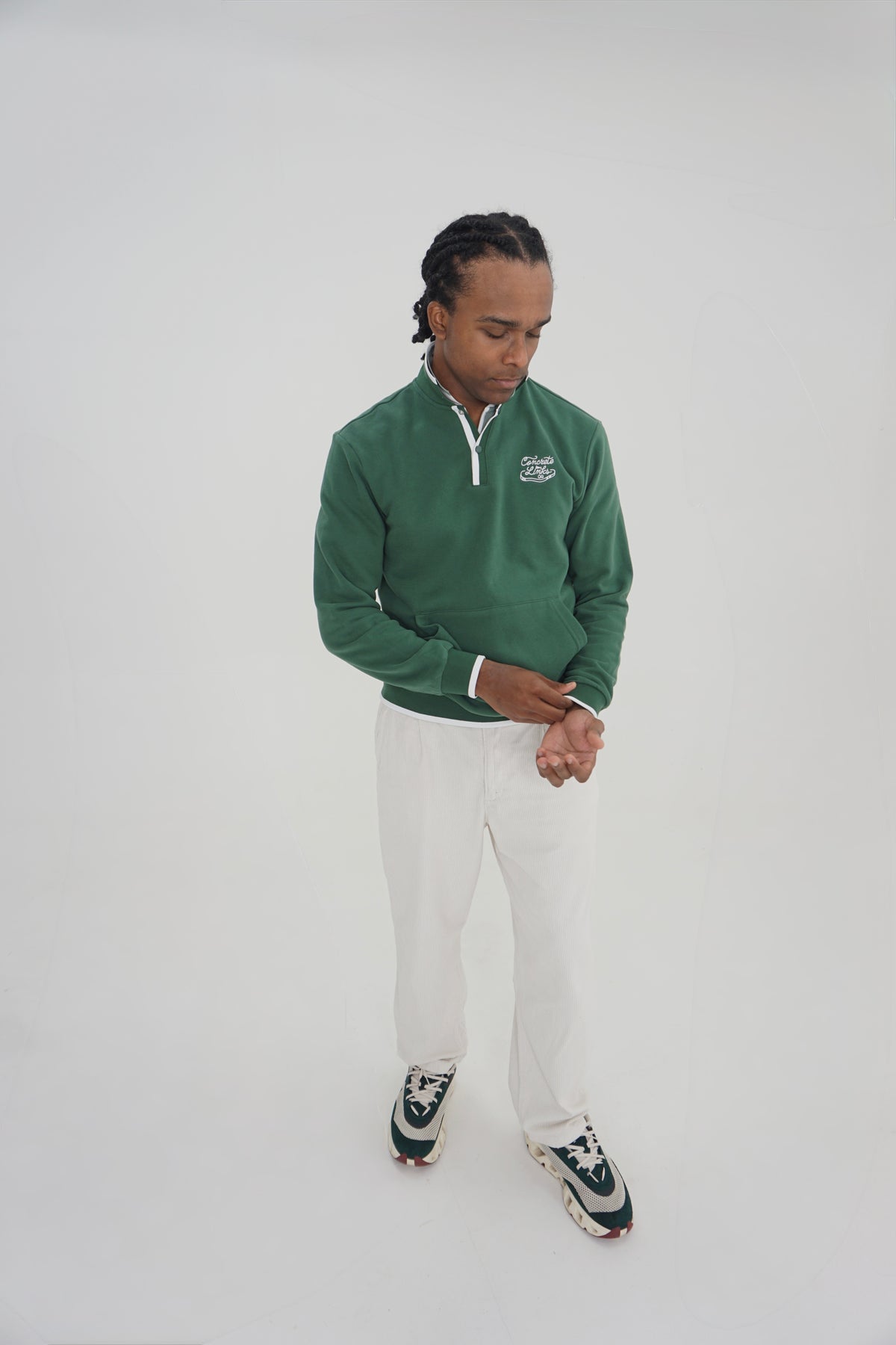 The Roamer Pullover - Pine Green