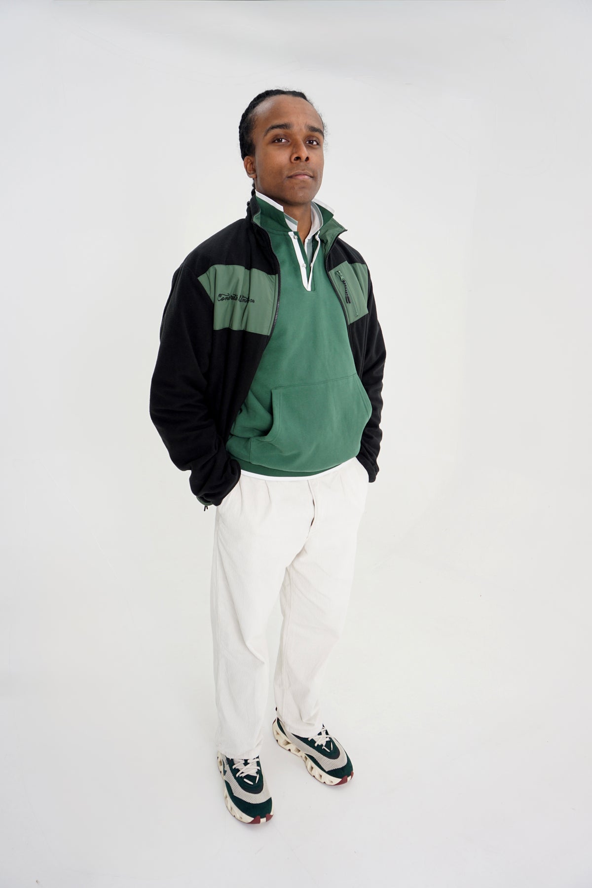 Rambler Jacket (Reversible 2 in 1) - Pine Green & Black