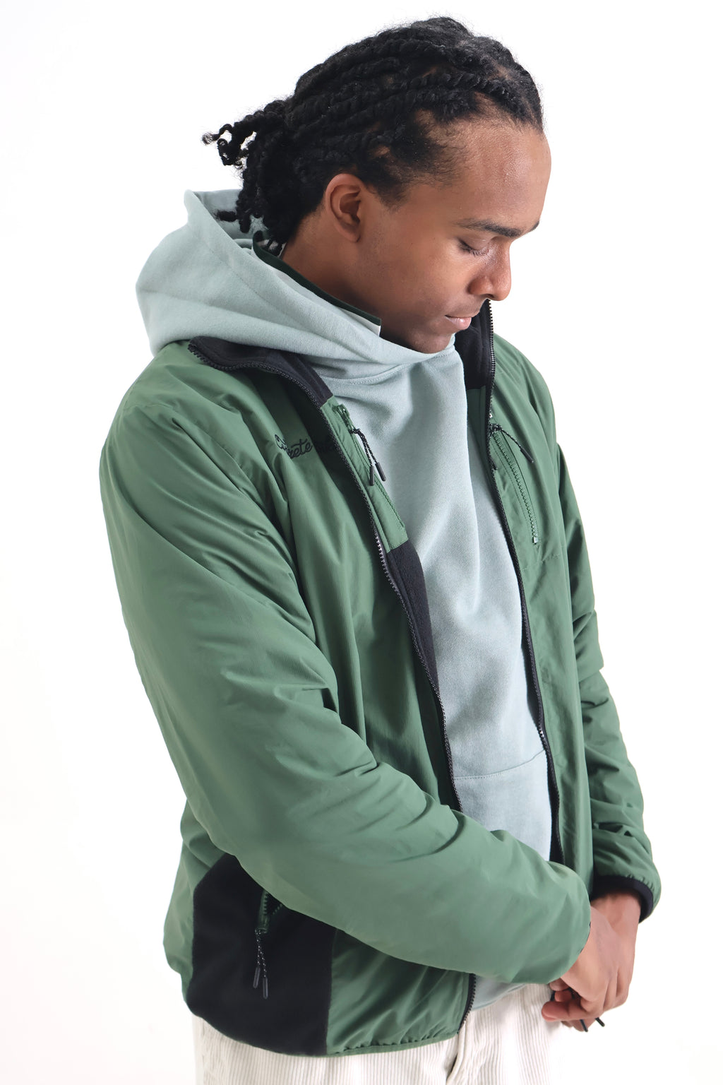 Rambler Jacket (Reversible 2 in 1) - Pine Green & Black