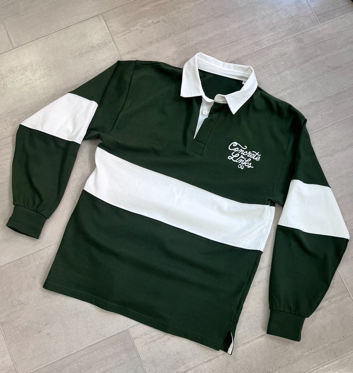 The Concrete Links Co Long Sleeved Rugby-Style Shirt