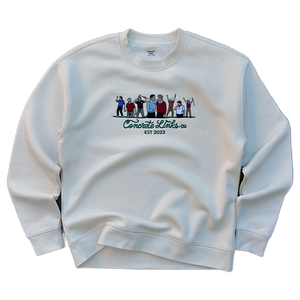 White sweatshirt with a graphic design and text on a white background - Ryder Cup

Rory Mcilroy

reed

pavin

Olazabal

Nicklaus

Leonard

Jacklin

Ian Poulter

Golf