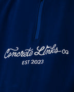 "For The Grind" 1/4 Zip Navy and Ecru