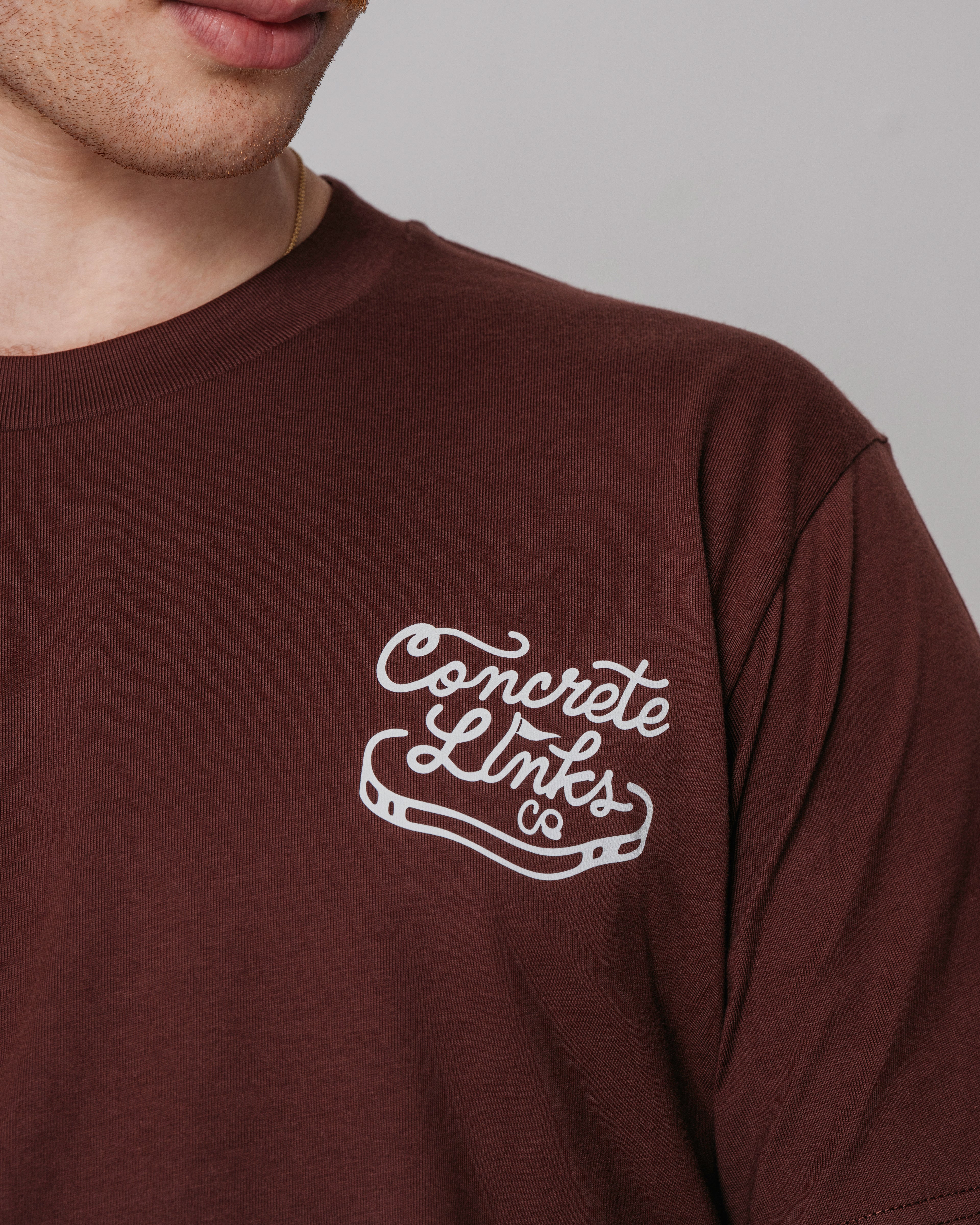 "For The Grind" Short Sleeve Tee – Chestnut and Ecru