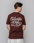 "For The Grind" Short Sleeve Tee – Chestnut and Ecru