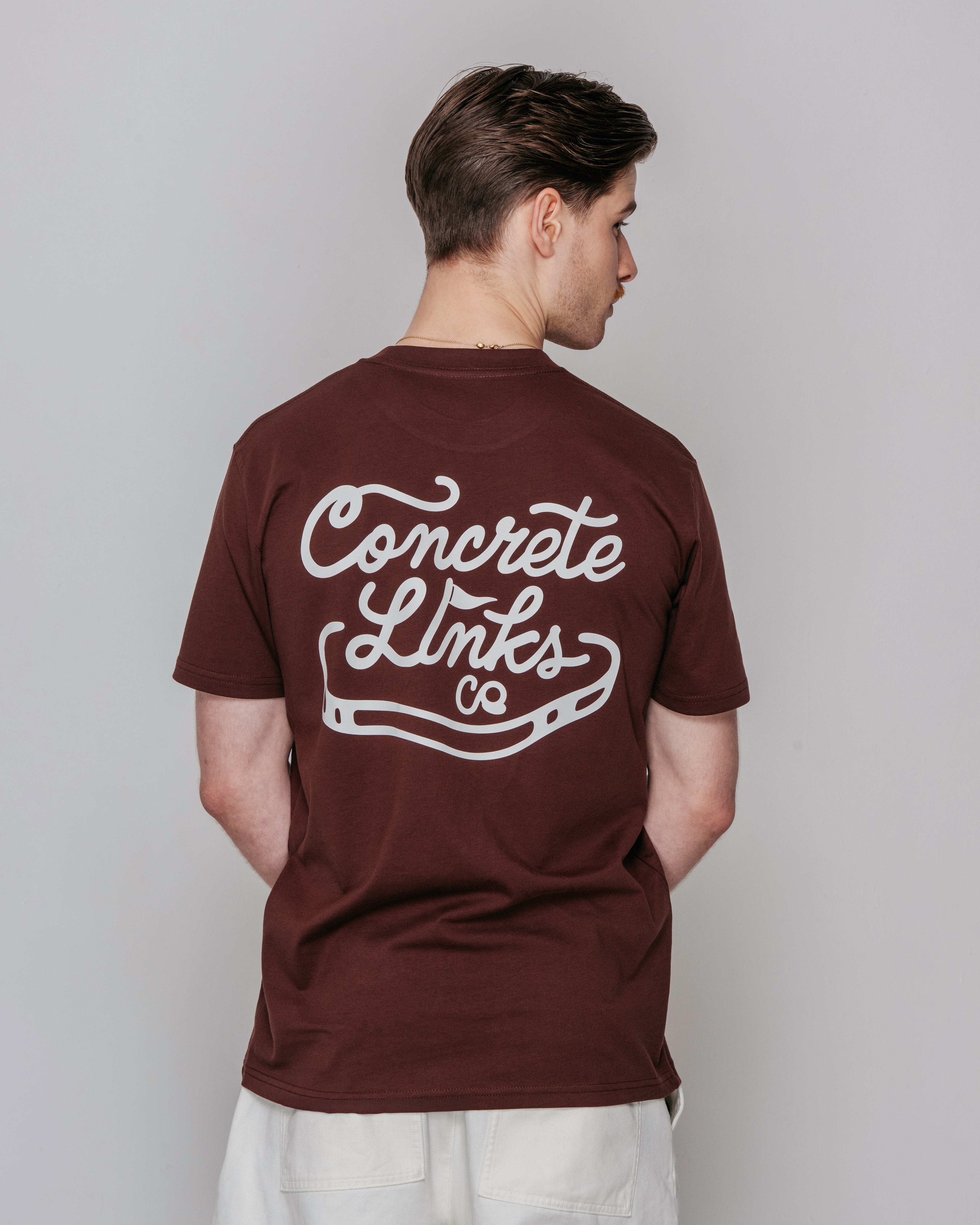 "For The Grind" Short Sleeve Tee – Chestnut and Ecru