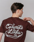 "For The Grind" Short Sleeve Tee – Chestnut and Ecru