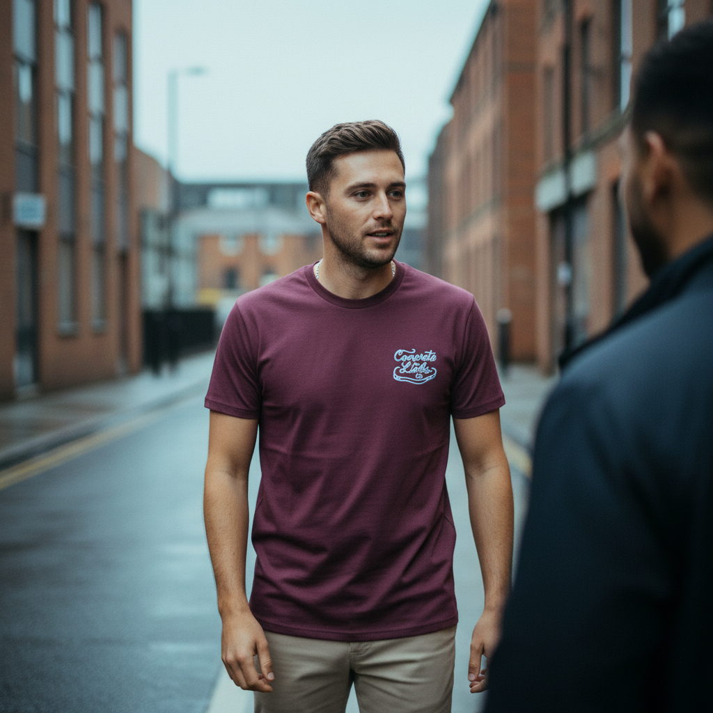 "For The Grind" Short Sleeve Tee – Chestnut and Ecru